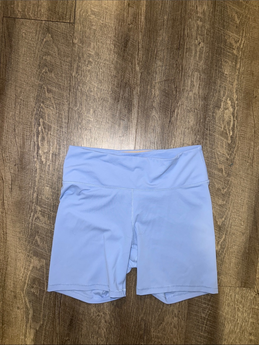 Old Navy Light Blue High-Waist Bike Shorts 6 inch